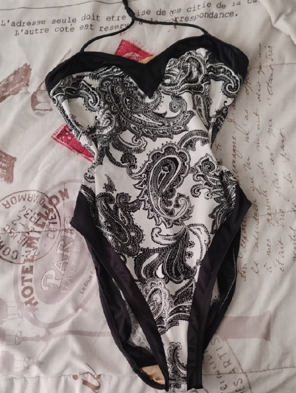 Vintage Sunstreak Handkerchief Print One Piece